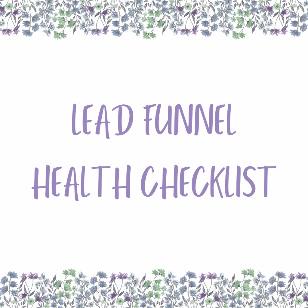 Lead Funnel Health Checklist